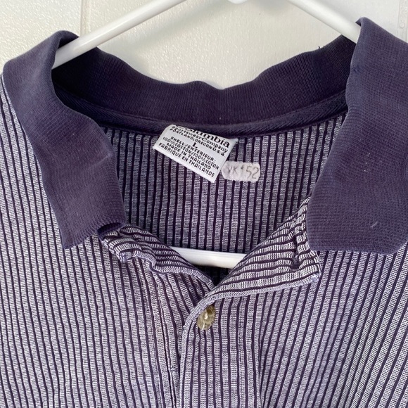 Vintage golf polo Columbia striped blue see description - Picture 3 of 9